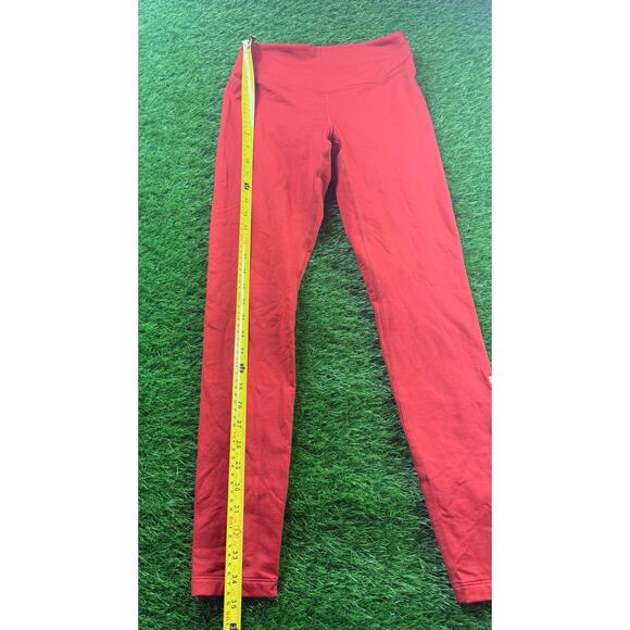PINK Victoria’s Secret Cozy Leggings S Red High Rise Logo Print Lounge Pants - Picture 5 of 10
